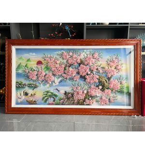 Tranh đá -  Hoa đào ngày xuân !